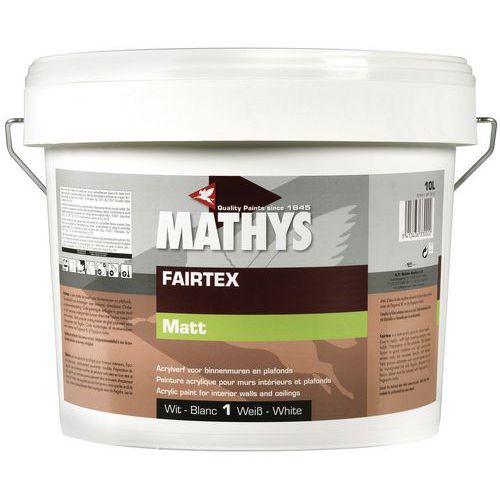 Mathys Acrylverf wit mat voor muren en plafonds - Rust-Oleum