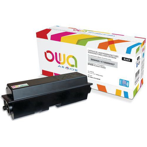 Toner remanufacturé Epson C13S050435 - Epson C13S050437 - Noir - Owa