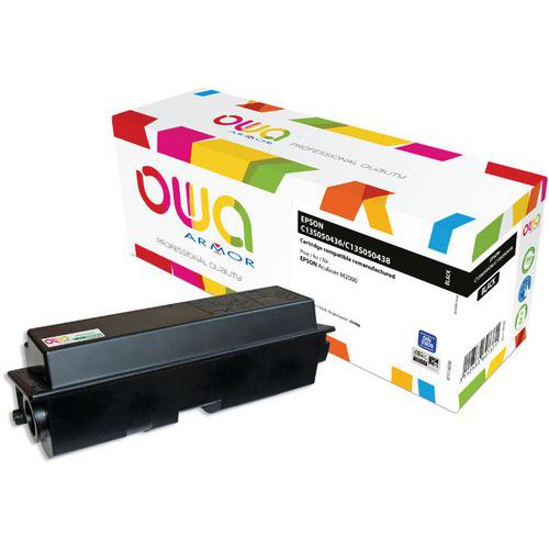 Toner remanufacturé Epson C13S050436 - C13S050438 - Noir - Owa