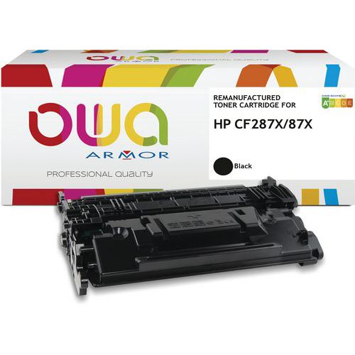 Toner remanufacturé HP CF287X - Noir - Owa