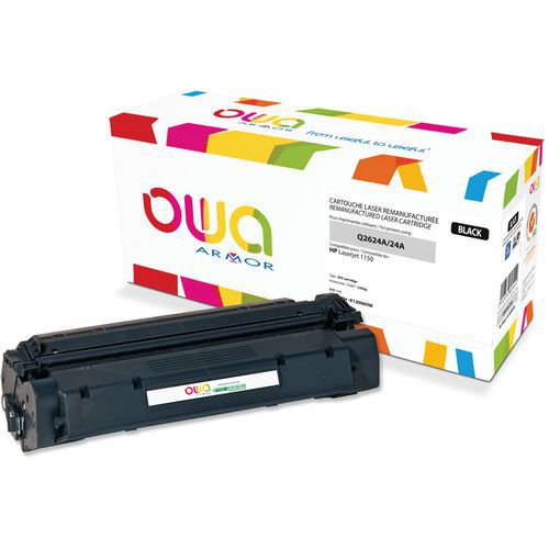 Toner refurbished HP Q2624A - zwart - Owa