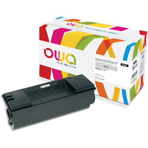 Toner refurbished Kyocera TK-55 - Zwart - Owa