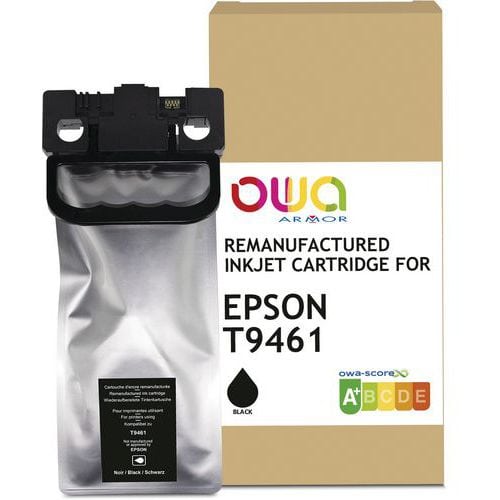 Inktcartridge refurbished Epson T9461 - Zwart - Owa