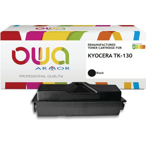 Toner refurbished Kyocera TK-130 - zwart - Owa