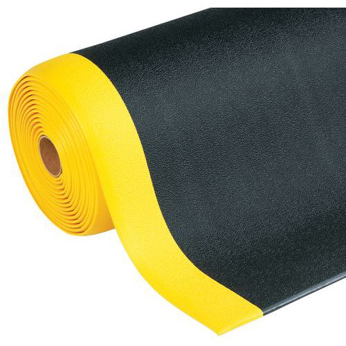 Tapis Antifatigue Sof-Tred L 90 - Noir jaune - Notrax