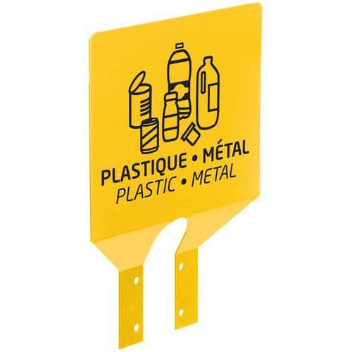 Plaque tri plastique fixation sur poteau_Rossignol Pro