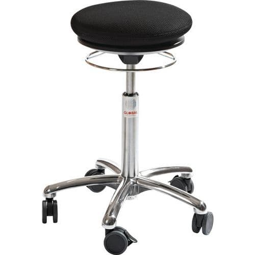 Tabouret rembourré ergonomique Pilates Alu50 - Global Professional Seating