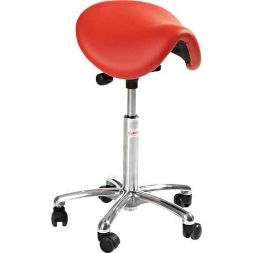 Ergonomische kruk met vulling Dalton Alu50 - Global Professional Seating