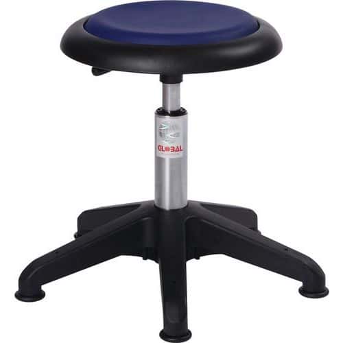 Tabouret rembourré Micro Octopus - Imitation cuir - Bas - Global Professional Seating