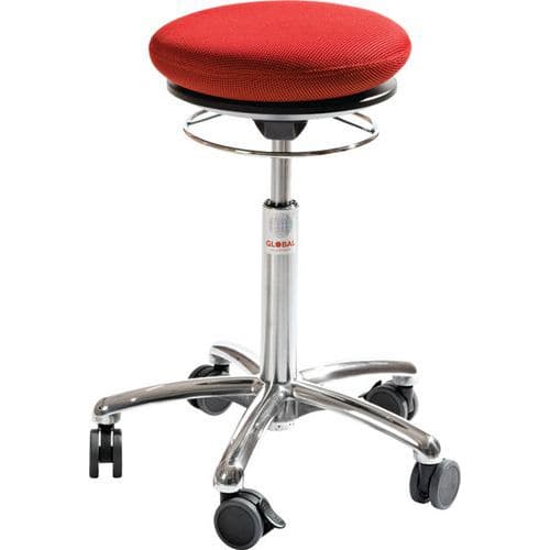 Tabouret rembourré ergonomique Pilates Alu50 - Global Professional Seating