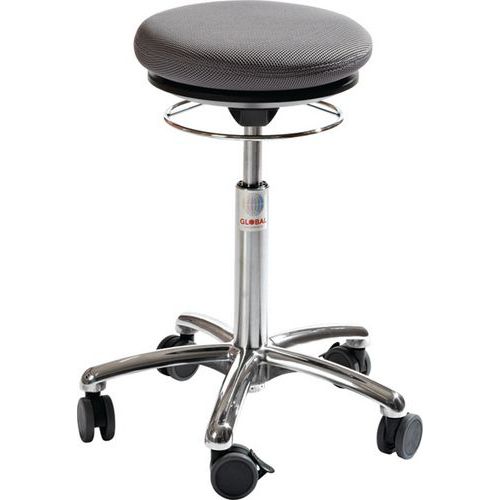 Tabouret rembourré ergonomique Pilates Alu50 - Global Professional Seating