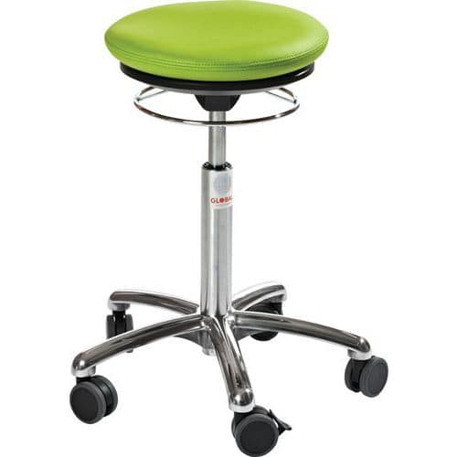 Ergonomische kruk met vulling Pilates Alu50 - Global Professional Seating