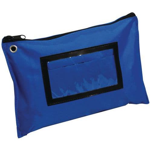 Pochette plate multi usage bleu A5