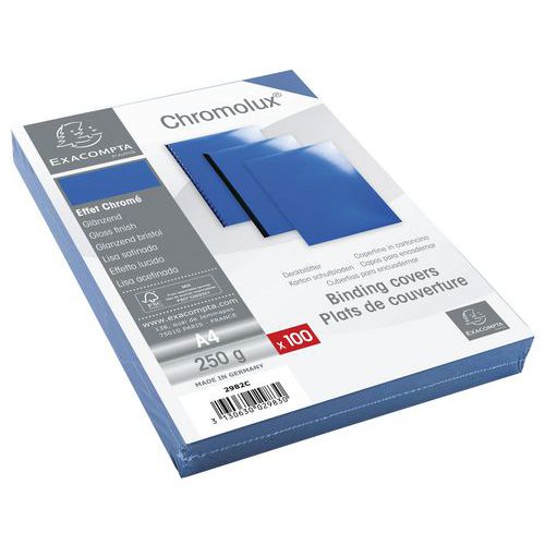 Couverture reliure A4 270G Carte Lustrée Chromolux - Exacompta