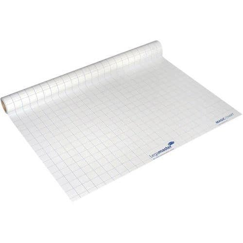 Feuilles électrostatiques quadrillées Magic Chart - Lot de 25 -  Legamaster