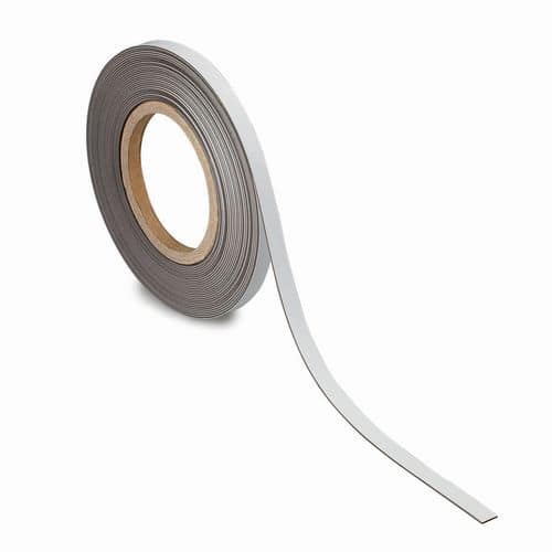 Magneetband beschrijfbaar 10 m x 10 mm x 1 mm - Maul