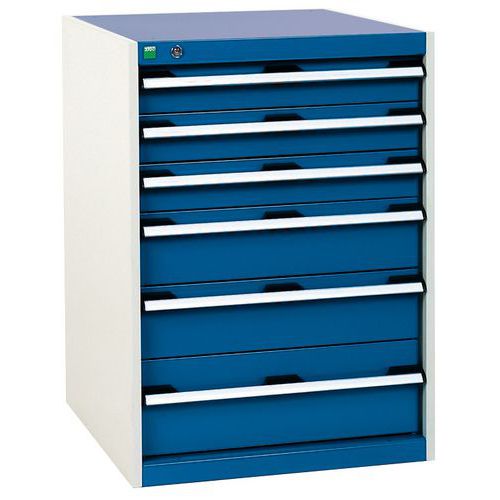 Werkplaatskast met laden cubio SL-659-6.1 - Bott