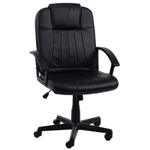 Fauteuil de direction Agatha noir - Manutan Expert