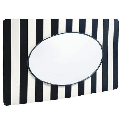 Miroir de sortie usage domaine public ovale Ø 56cm - Mottez