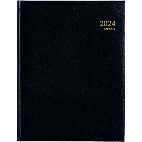 Weekagenda Concorde zwart - 21 x 27 cm - Jaar 2024