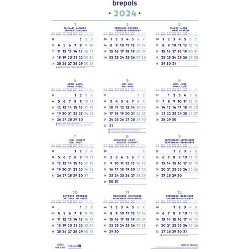 Calendrier annuel 2024