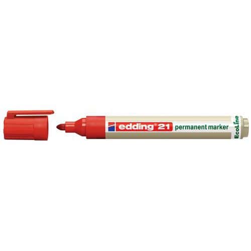 Marqueur permanent Edding Ecoline 21 - Pointe ogive - Edding