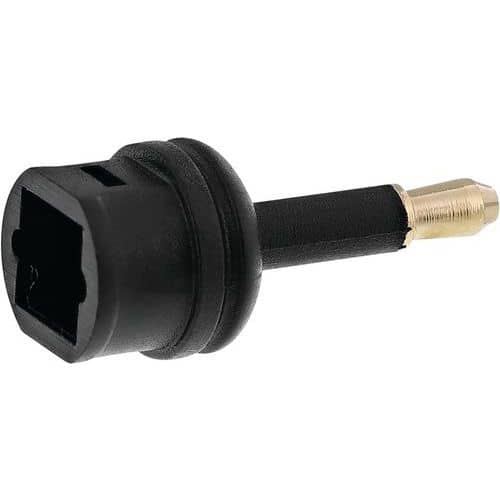 Adaptateur Toslink femelle vers jack 3.5 mm optique male - TNB