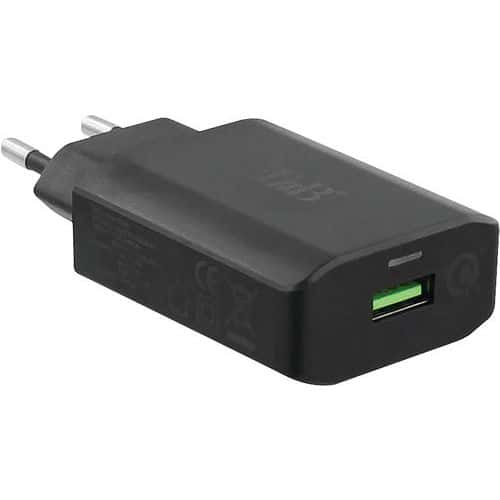 Chargeur secteur USB charge rapide 18W - TNB