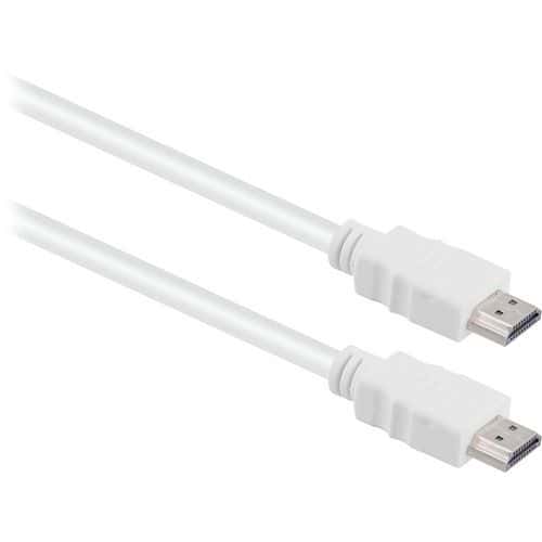 Cable HDMI male vers HDMI male - Blanc - TNB