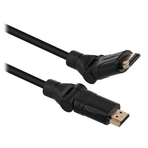 Kabel HDMI mannelijk naar HDMI mannelijk 360° - T'nB