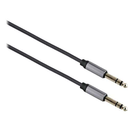 Kabel jack 6,35 mm stereo naar jack 6,35 mm mannelijk - T'nB