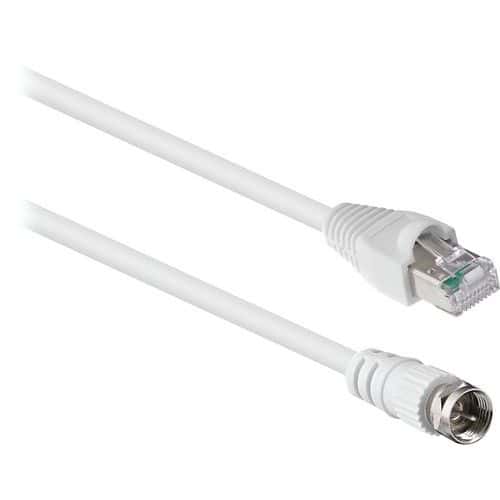 Cable RJ45 male vers coaxial Fiche F - TNB