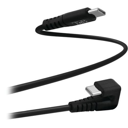 Cable USB-C connecteur coude 180° gaming - TNB