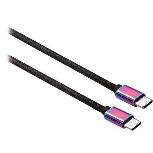 Cable USB-C vers USB-C connecteurs iridium - TNB