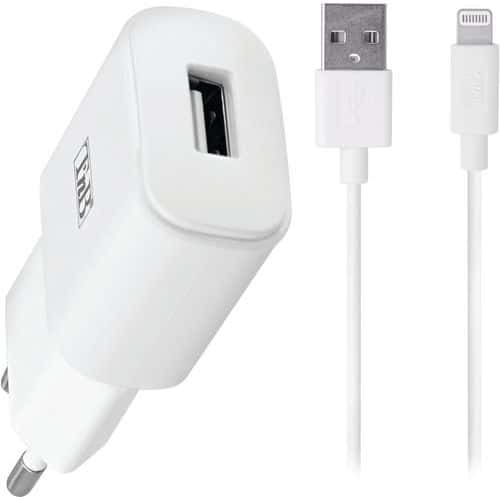 Oplader USB 12W en kabel Lightning - T'nB