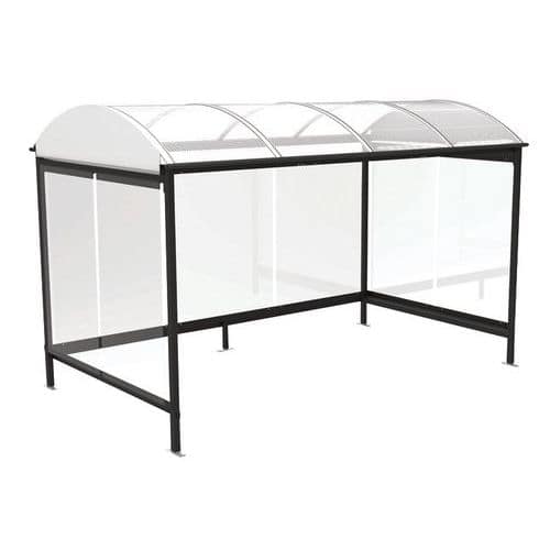 Abri fumeurs Combrailles - Verre - 4 x 2.4 m