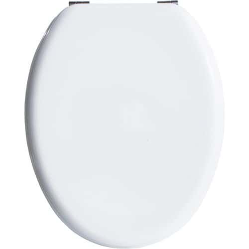 Abattant WC MDF - Blanc - Charnières inox - Arvix