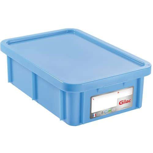 Bac HACCP 25 litres rectangulaire avec couvercle - Gilac