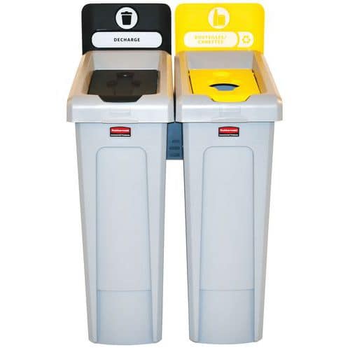 Slim Jim Recycling station 174 ltr_Rubbermaid