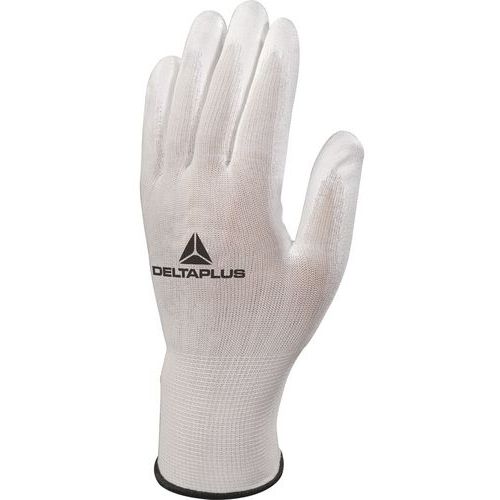 Handschoen gebreid van polyester / palm met PU