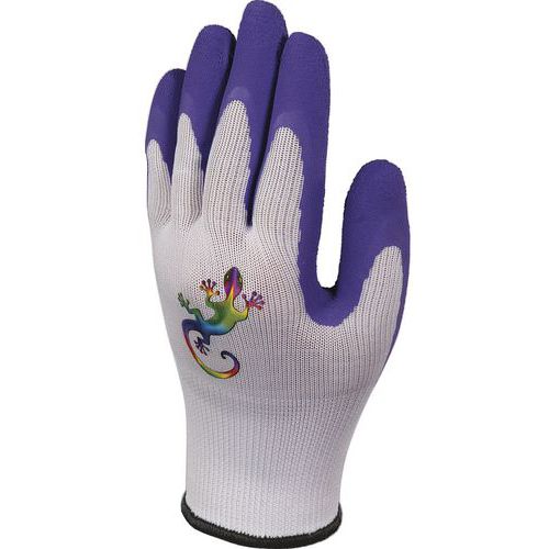 Handschoen gebreid kids polyester latex-coating