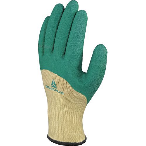 Gants tricot polycoton - enduction latex paume, doigts et mi-dos