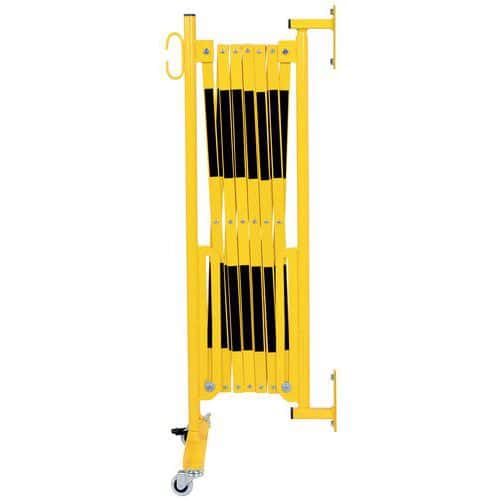 Barrière extensible sur roulettes et fixation murale - Dancop