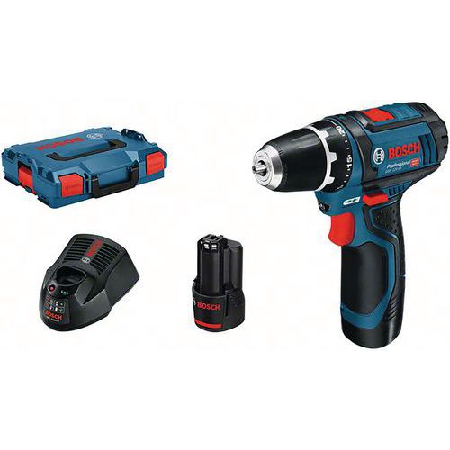 Perceuse-visseuse GSR 12V-15 avec 2 batteries 2,0 Ah Bosch