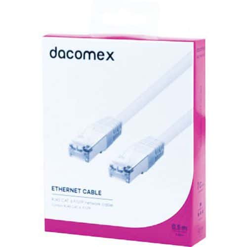 Kabel RJ45 CAT. 6 F/UTP wit - 0,5 m DACOMEX