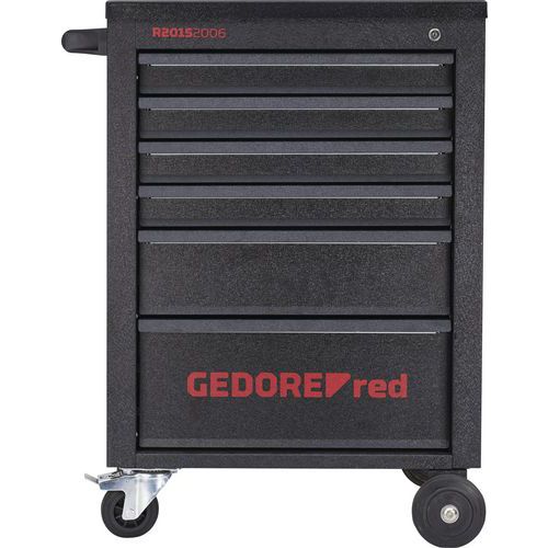 Gereedschapwagen MECHANIC 6 laden, zwart, mat R20152006 - GedoreRed