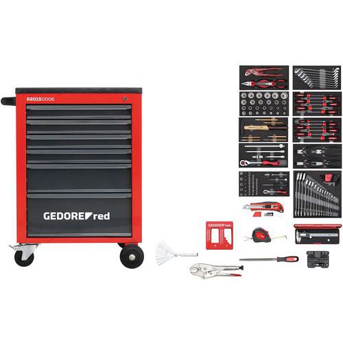 Servante Mechanic composée d'outils 166 pièces R21560002 - GedoreRed