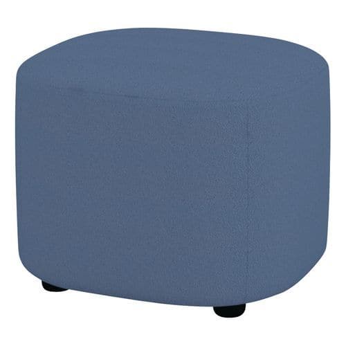 Petit pouf Abyssa tissu non feu M1 Quadrifoglio