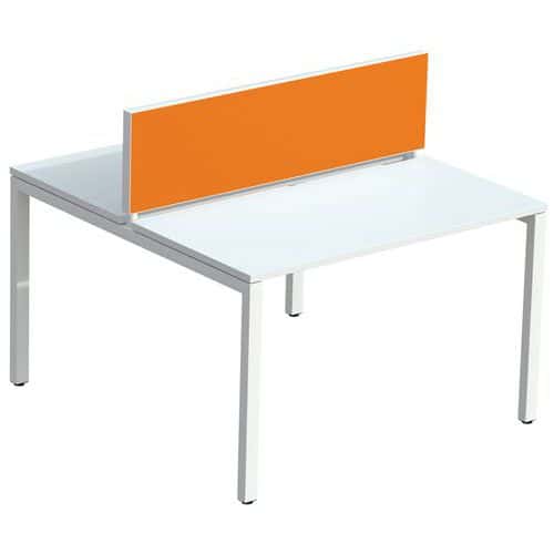 Bureauscheidingswand stof M1 voor bureau Bench Easy Office