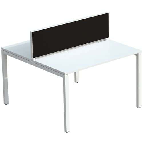 Bureauscheidingswand stof M1 voor bureau Bench Easy Office